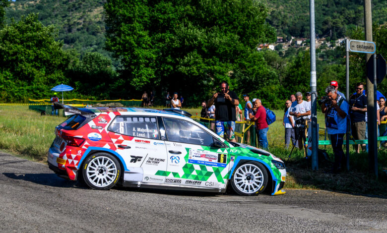 Andrea MABELLINI during the FIA European Rally Championship in Fiuggi,Italy on 04, July 2025 //