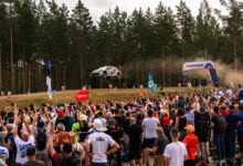 Kalle Rovanperä (FIN) Jonne Halttunen (FIN) Of Toyota Gazoo Racing Wrt are seen performing during the World Rally Championship Finland in Jyvasküla, Finland on 1,August, 2025 /