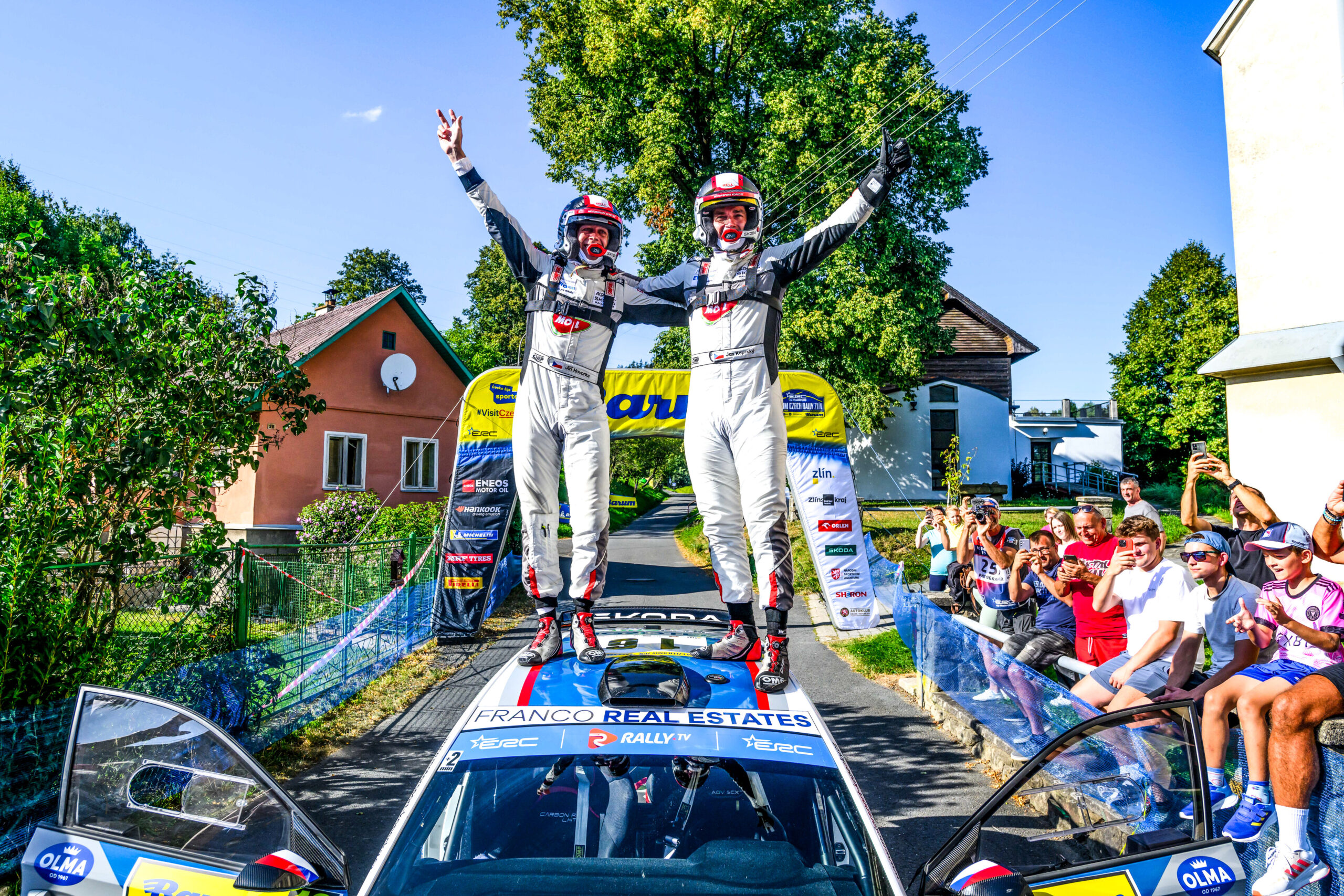 Atmosphere during the FIA European Rally Championship in Zlin,Czech Republic on 17, August 2025 //