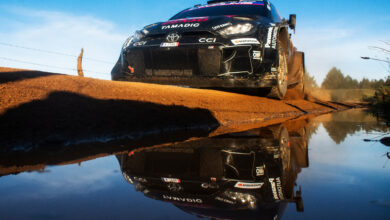 Sami Pajari (FIN) Marko Salminen (FIN) Of Toyota Gazoo Racing Wrt2 are seen performing during the World Rally Championship Chile in Conception, Chile on 12,September, 2025 //