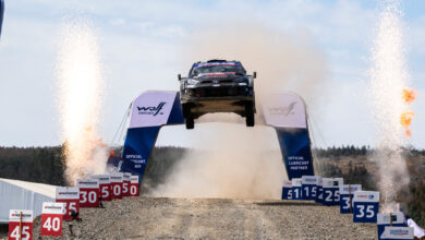 Sami Pajari (FIN) Marko Salminen (FIN) Of Toyota Gazoo Racing Wrt2 are seen performing during the World Rally Championship Chile in Conception, Chile on 14,September, 2025 //