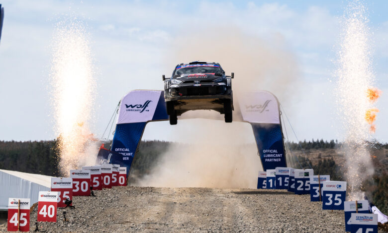 Sami Pajari (FIN) Marko Salminen (FIN) Of Toyota Gazoo Racing Wrt2 are seen performing during the World Rally Championship Chile in Conception, Chile on 14,September, 2025 //
