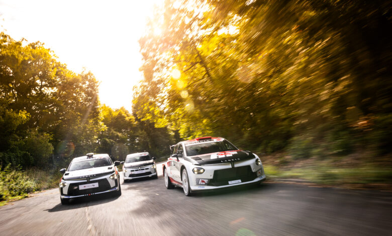 Family picture Lancia Ypsilon Rally HF, at Versailles, France, on September 8th 2025 - Photo: