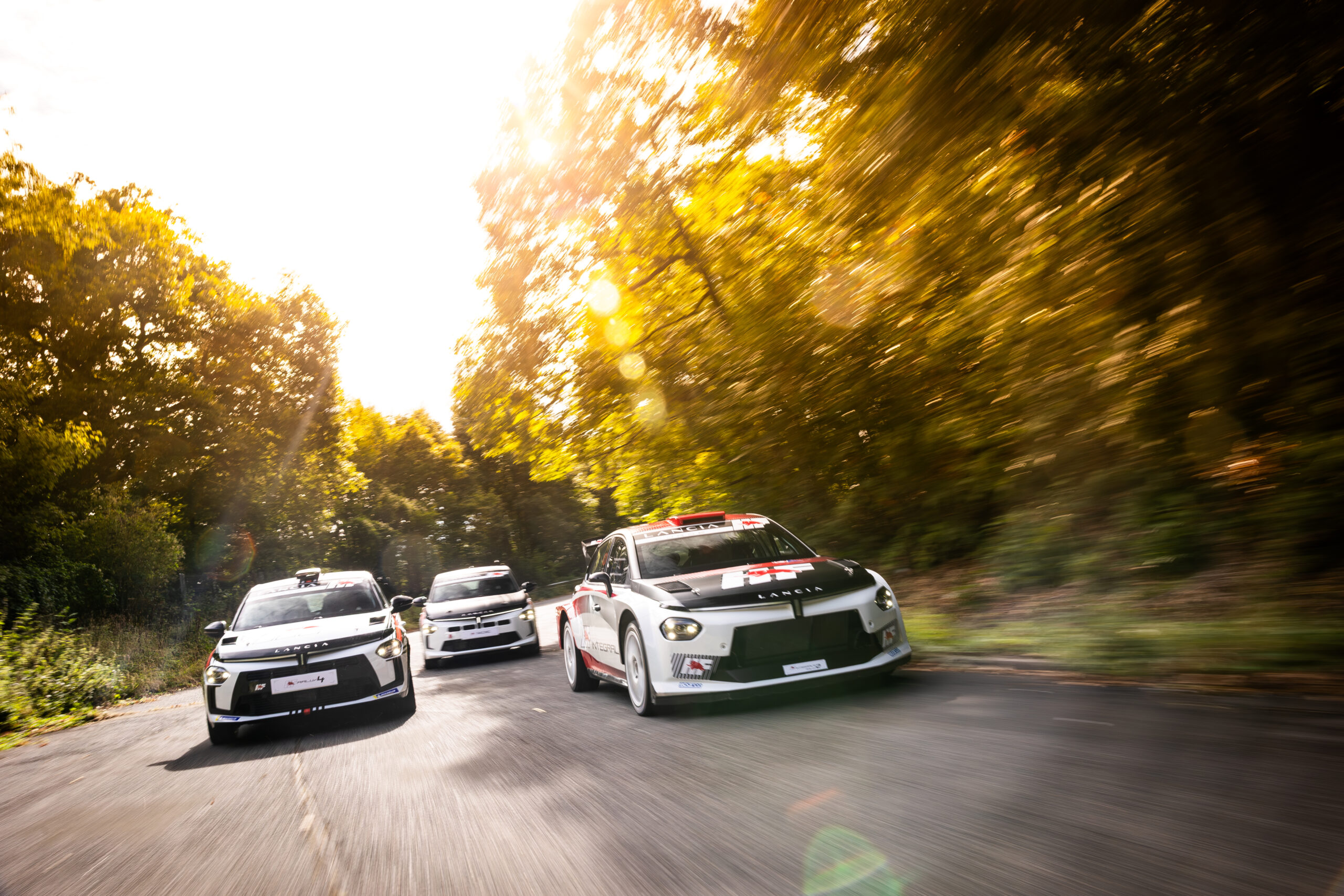 Family picture Lancia Ypsilon Rally HF, at Versailles, France, on September 8th 2025 - Photo:
