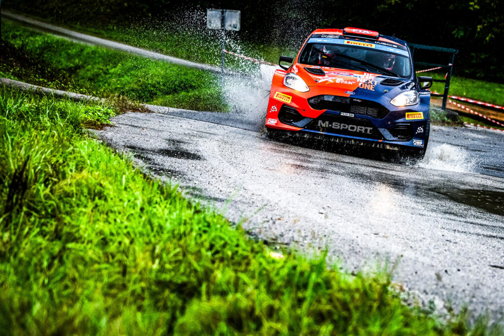 Romet JURGENSON performs during the FIA European Rally Championship in Zagreb, Croatia on October 5, 2025. //