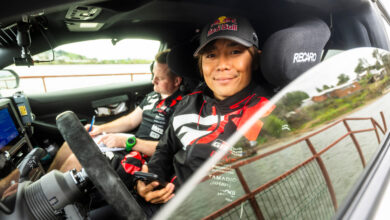 Takamoto Katsuta (JPN) Aaron Johnston (IRL) Of Toyota Gazoo Racing Wrt are seen crossing the river during the recce for the World Rally Championship Chile in Concepcion, Chile on 9,September, 2025 //