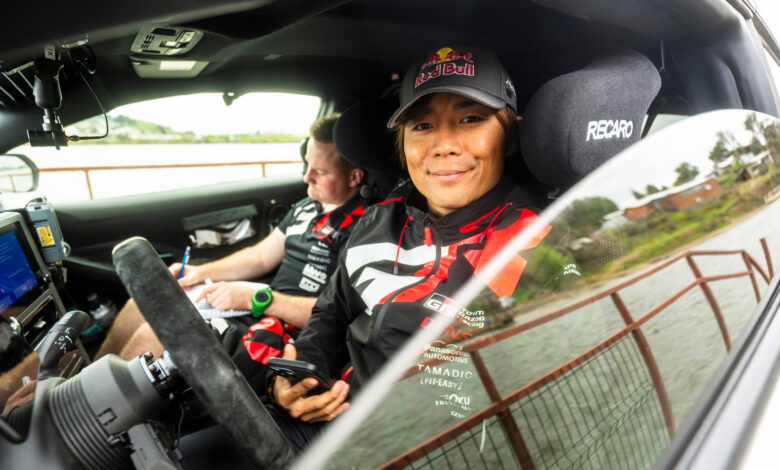 Takamoto Katsuta (JPN) Aaron Johnston (IRL) Of Toyota Gazoo Racing Wrt are seen crossing the river during the recce for the World Rally Championship Chile in Concepcion, Chile on 9,September, 2025 //