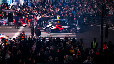 Sebastien Ogier (FRA) Vincent Landais (FRA) Of team TOYOTA GAZOO RACING WRT seen during the World Rally Championship Japan in Toyota City, Japan on 6,November, 2025 //