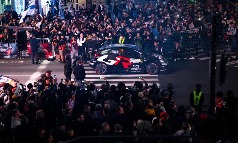 Sebastien Ogier (FRA) Vincent Landais (FRA) Of team TOYOTA GAZOO RACING WRT seen during the World Rally Championship Japan in Toyota City, Japan on 6,November, 2025 //