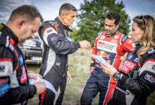 Krzysztof Hołowczyc & Nasser Al-Attiyah are seen at the prologue of Rally Baja Poland in Szczecin, Poland on September 4, 2020 //