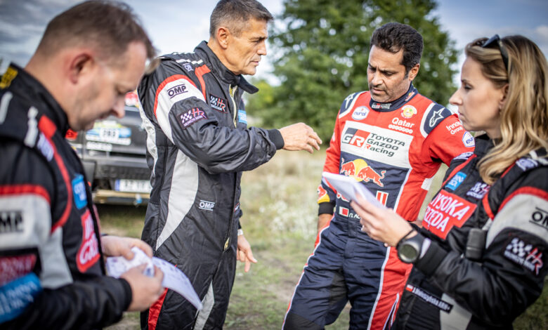 Krzysztof Hołowczyc & Nasser Al-Attiyah are seen at the prologue of Rally Baja Poland in Szczecin, Poland on September 4, 2020 //
