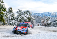 Adrien Fourmaux and Alex Coria perform during the first stop of the World Rally Championship - Rally Monte-Carlo in Gap, France on January 24, 2026. //