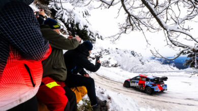 Thierry Neuville (BEL) Martijn Wydaeghe (BEL) Of team HYUNDAI SHELL MOBIS WORLD RALLY TEAM are seen performing during the World Rally Championship Monte-Carlo in Gap, France on 25,January. 2025 /