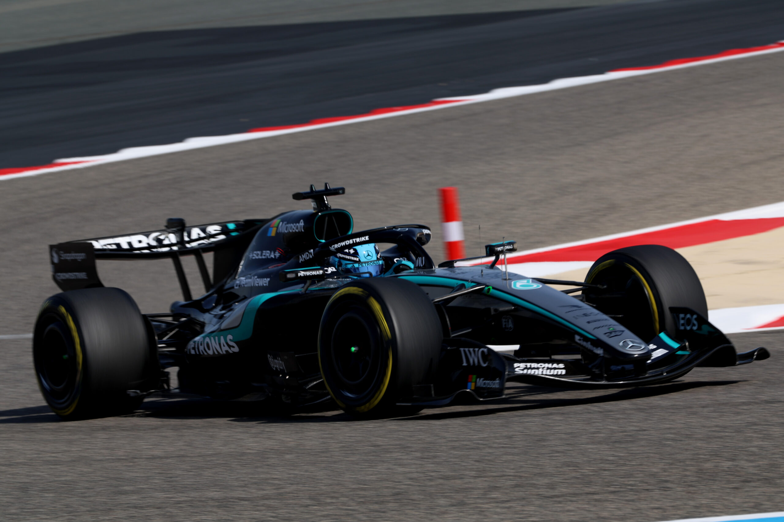 Formel 1 - Mercedes-AMG PETRONAS F1 Team, Bahrain Test 2026. George Russell Formula One - Mercedes-AMG PETRONAS F1 Team, Bahrain Testing 2026. George Russell