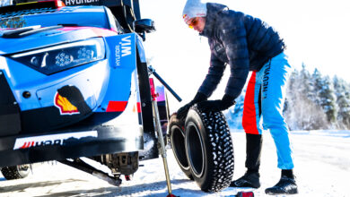 Thierry Neuville (BEL) Of team HYUNDAI SHELL MOBIS WORLD RALLY TEAM seen during the World Rally Championship Sweden in Umea, Sweden on 14 February, 2026 //