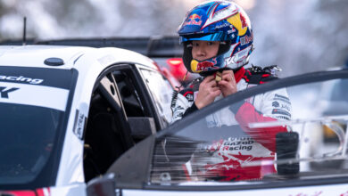 Takamoto Katsuta (JPN) Aaron Johnston (IRL) Of team TOYOTA GAZOO RACING WRT seen during the World Rally Championship Sweden in Umea, Sweden on 14 February, 2026 //