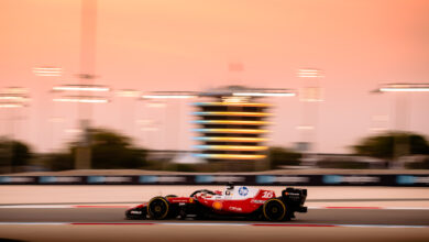 16 LECLERC Charles (mco), Scuderia Ferrari SF-26, action during the Formula 1 Aramco pre-season testing 2026 of the 2026 FIA Formula One World Championship from February 11 to 13, 2026 on the Bahrain International Circuit, in Sakhir, Bahrain - Photo