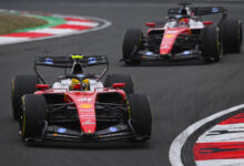 SHANGHAI, CHINA - MARCH 15: Lewis Hamilton of Great Britain driving the (44) Scuderia Ferrari SF-26 on track during the F1 Grand Prix of China at Shanghai International Circuit on March 15, 2026 in Shanghai, China. (Photo by