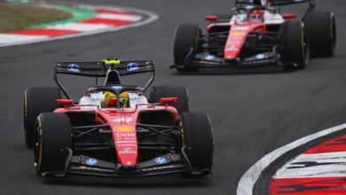 SHANGHAI, CHINA - MARCH 15: Lewis Hamilton of Great Britain driving the (44) Scuderia Ferrari SF-26 on track during the F1 Grand Prix of China at Shanghai International Circuit on March 15, 2026 in Shanghai, China. (Photo by