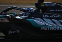 Chinese Grand Prix, Friday, Getty Images SHANGHAI, CHINA - MARCH 13: George Russell of Great Britain driving the (63) Mercedes AMG Petronas F1 Team W17 on track during Sprint qualifying ahead of the F1 Grand Prix of China at Shanghai International Circuit on March 13, 2026 in Shanghai, China. (Photo by