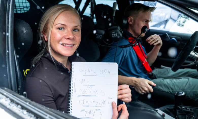Mälkönen Enni , Esapekka Lappi are seen on reconnaissance during the World Rally Championship Sweden in Umea, Sweden on 10 February, 2026 //