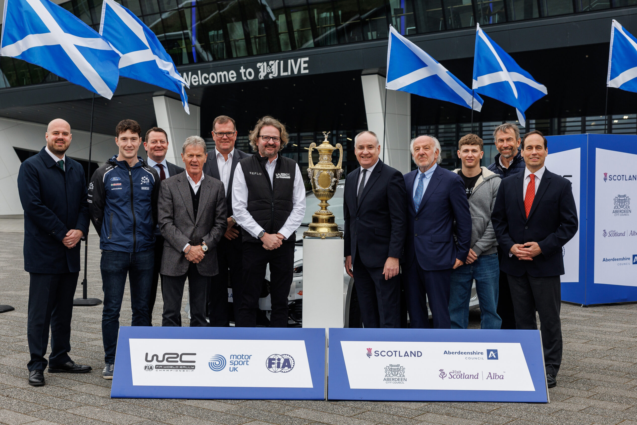 WRC Rally Scotland launch event at P&J Live in Aberdeen, Scotland on 16.03.2026. //