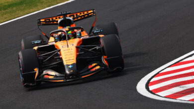 SUZUKA, JAPAN - MARCH 29: Oscar Piastri of Australia driving the (81) McLaren MCL40 Mercedes on a reconnaissance lap prior to the F1 Grand Prix of Japan at Suzuka Circuit on March 29, 2026 in Suzuka, Japan. (Photo