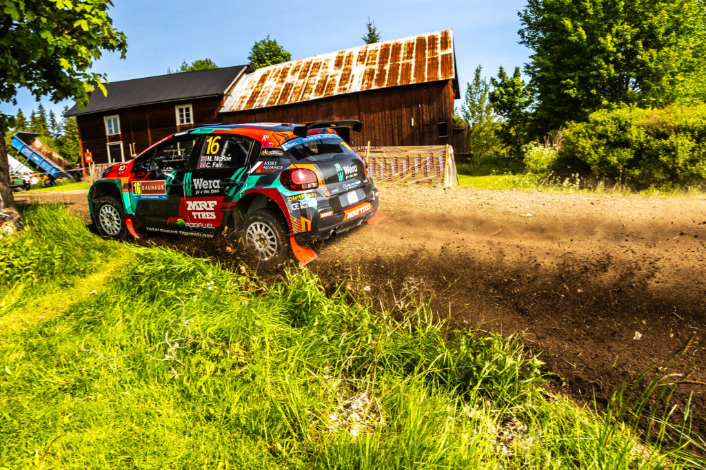 Max MCRAE during the FIA European Rally Championship in Karlstad,Sweden on 31, May 2025 // 