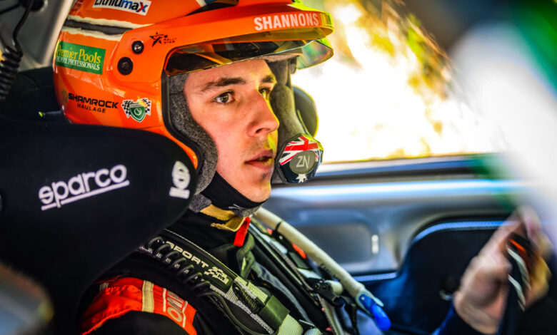 Taylor GILL seen during the FIA European Rally Championship Stop 05 in Fiuggi, Italy on July 5, 2025. //