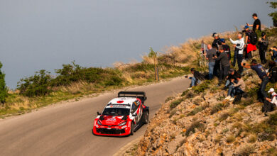 Takamoto Katsuta (JPN) Aaron Johnston (IRL) Of team TOYOTA GAZOO RACING WRT seen during the World Rally Championship Croatia in Rijeka, Croatia on 12 April, 2026 //