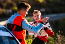 Sami Pajari (FIN), Of team TOYOTA GAZOO RACING WRT2 , Daniel Sordo (ESP) Of team HYUNDAI SHELL MOBIS WORLD RALLY TEAM seen during the World Rally Championship Spain in Las Palmas, Spain on 25 April, 2026 /