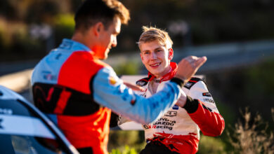 Sami Pajari (FIN), Of team TOYOTA GAZOO RACING WRT2 , Daniel Sordo (ESP) Of team HYUNDAI SHELL MOBIS WORLD RALLY TEAM seen during the World Rally Championship Spain in Las Palmas, Spain on 25 April, 2026 /