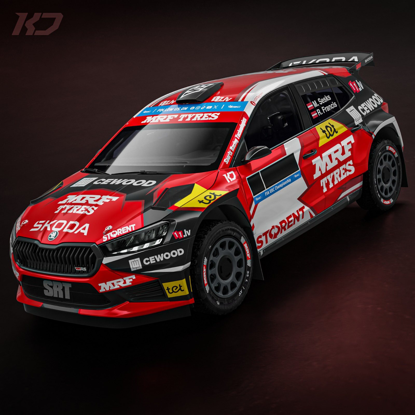 Mārtiņš Sesks pokazał barwy Škody. Łotysz wraca do ERC