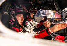Oliver Solberg (SWE) and Elliott Edmondson of team TOYOTA GAZOO RACING WRT seen during Stop 6 of the FIA World Rally Championship in Porto, Portugal on May 10, 2026. //