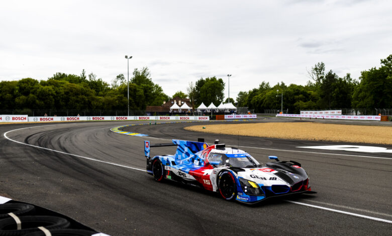 15 MAGNUSSEN Kevin (dnk), MARCIELLO Raffaele (swi), VANTHOOR Dries (bel), BMW M Team WRT, BMW M Hybrid V8 #15, Hypercar, action during the Free Practice and Qualifying session of the 24 Hours of Le Mans 2026, 3rd round of the 2026 FIA World Endurance Championship, from June 10 to 11, 2026 on the Circuit des 24 Heures du Mans in Le Mans, France - Photo