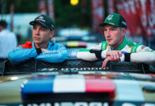 Hayden Paddon (NZL) Of team HYUNDAI SHELL MOBIS WORLD RALLY TEAM, Jon Armstrong (IRL) Of team M-SPORT FORD WORLD RALLY TEAM are seen during FIA World Rally Championship 2026 at Toyota city, Japan on 28.05.2026 /