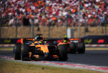 BUDAPEST, HUNGARY - JULY 26: Oscar Piastri of Australia driving the (81) McLaren MCL40 Mercedes on track during the F1 Grand Prix of Hungary at Hungaroring on July 26, 2026 in Budapest, Hungary. (Photo by
