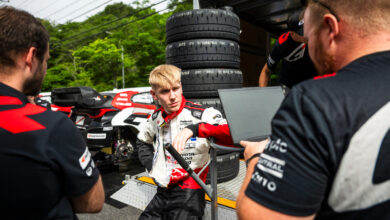 Sami Pajari (FIN) Of team TOYOTA GAZOO RACING WRT2 is seen during FIA World Rally Championship 2026 at Toyota city, Japan on 28.05.2026 //