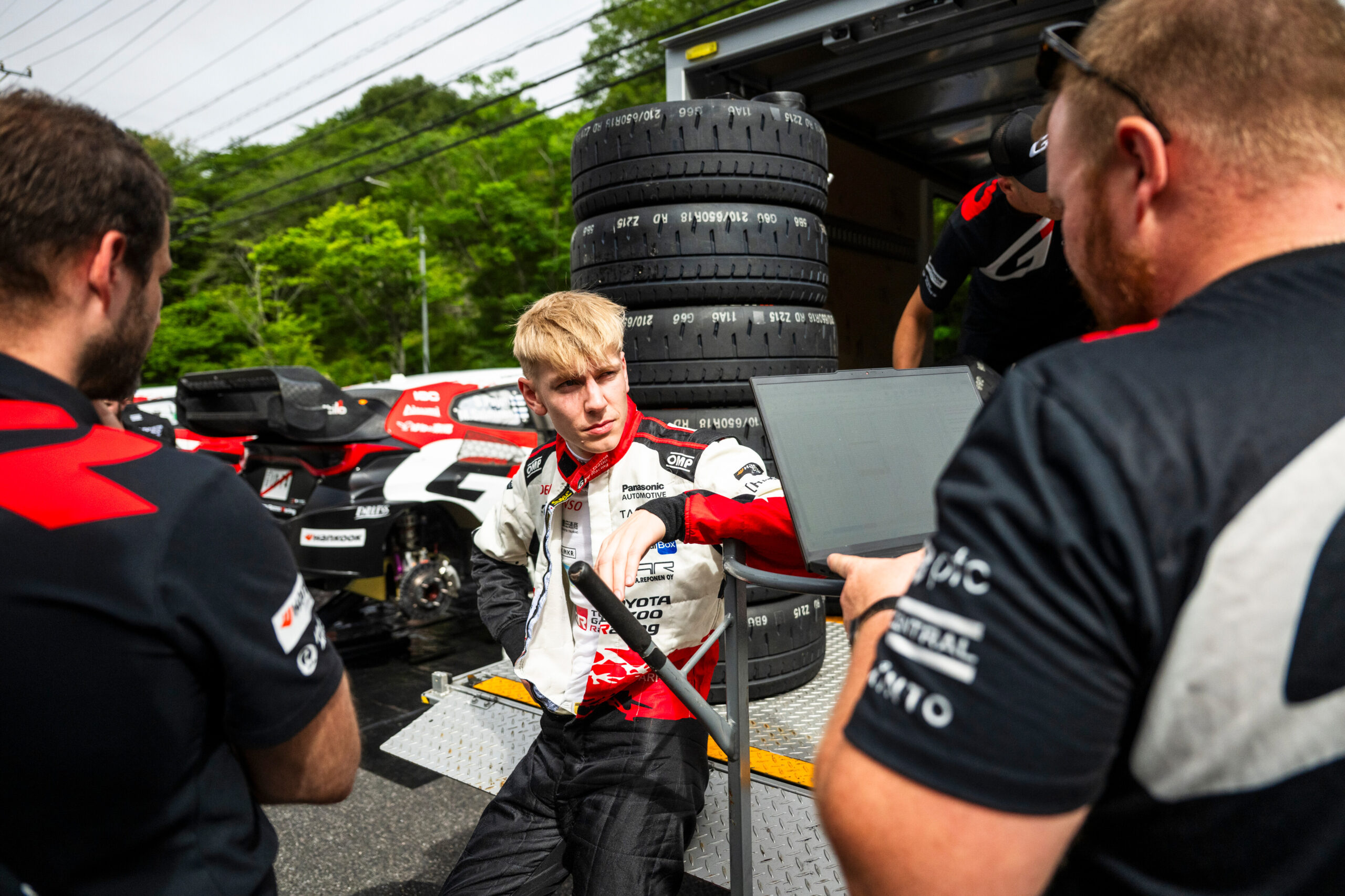 Sami Pajari (FIN) Of team TOYOTA GAZOO RACING WRT2 is seen during FIA World Rally Championship 2026 at Toyota city, Japan on 28.05.2026 //