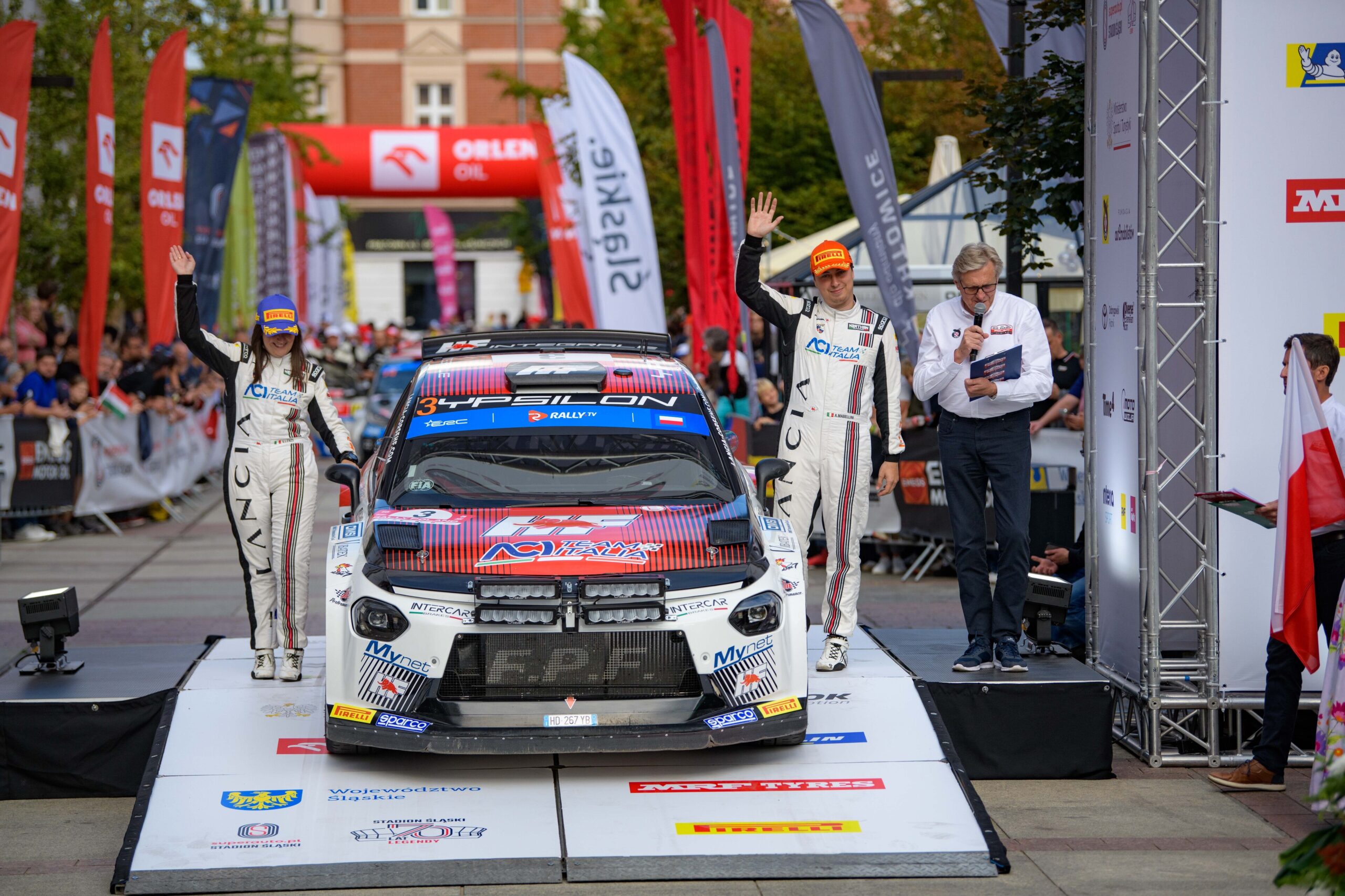 Atmosphere during the FIA European Rally Championship in Katowice, Poland on 24, July 2026 //