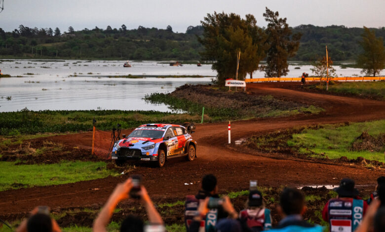 Adrien Fourmaux (FRA), Alexandre Coria (FRA) Of team HYUNDAI SHELL MOBIS WORLD RALLY TEAM seen during the World Rally Championship in Encarnacion, Paraguay on 30.08.2026 //