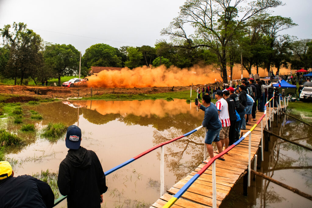 Elfyn Evans (GBR), Scott Martin (GBR) Of team TOYOTA GAZOO RACING WRT seen during the World Rally Championship in Encarnacion, Paraguay on 30.08.2026 // 