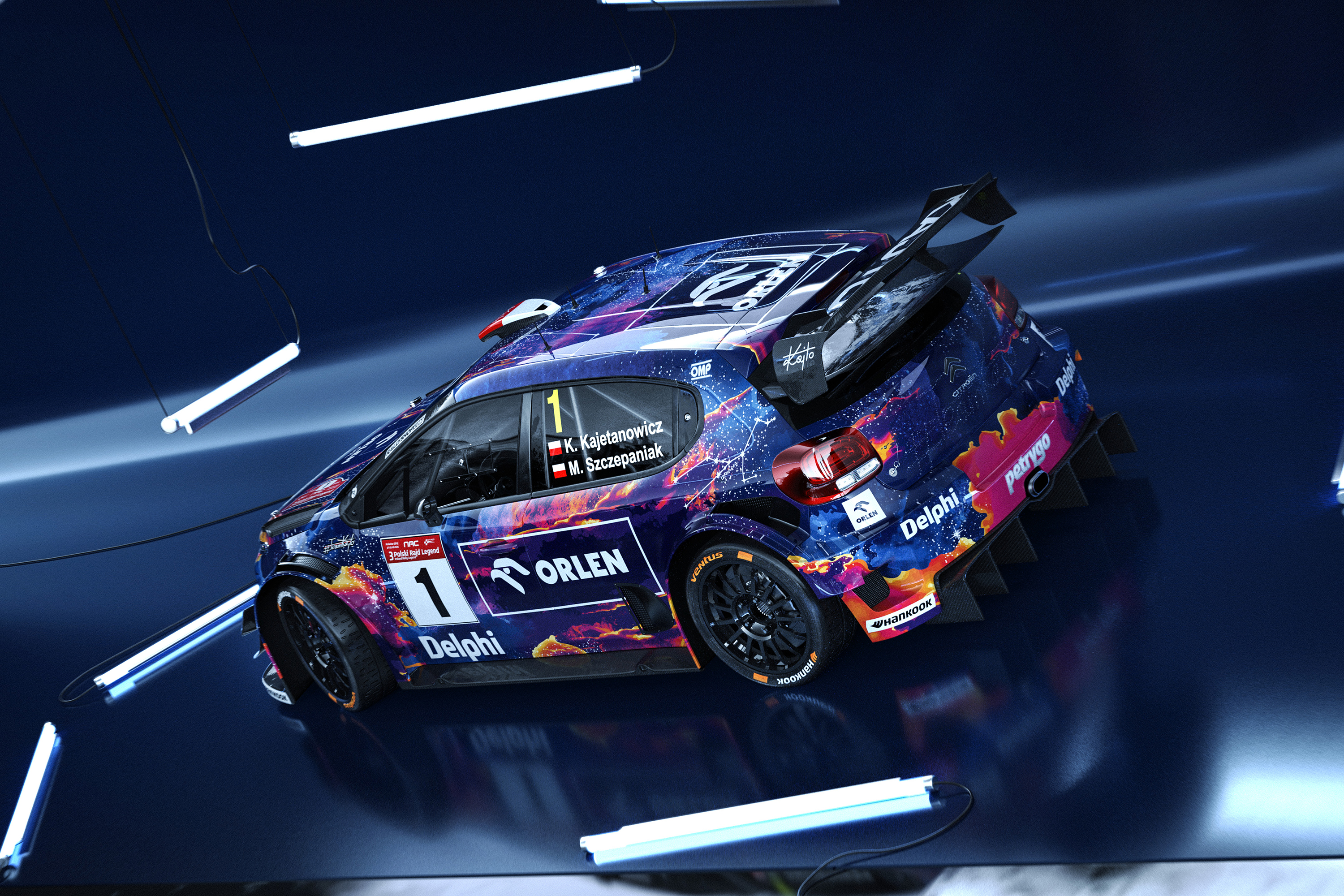 Kajetanowicz wystartuje autem klasy WRC. Citroën C3 dostał kosmiczne malowanie