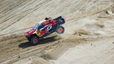 Toby Price and Armand Monleon on their Toyota DKR GR Hilux of the Toyota Gazoo Racing during the Stage 13 of the Dakar 2026, on January 17, 2026 around Yanbu, Saudi Arabia //